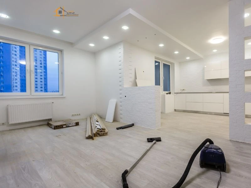 Refonte totale d'un appartement de 65m², incluant cuisine, salle de bain, électricité et peinture. Un résultat de grande qualité salué par le client.